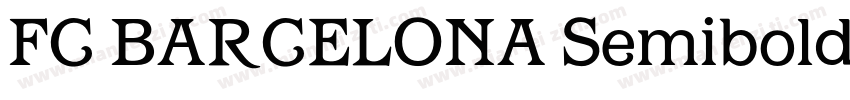 FC BARCELONA Semibold字体转换